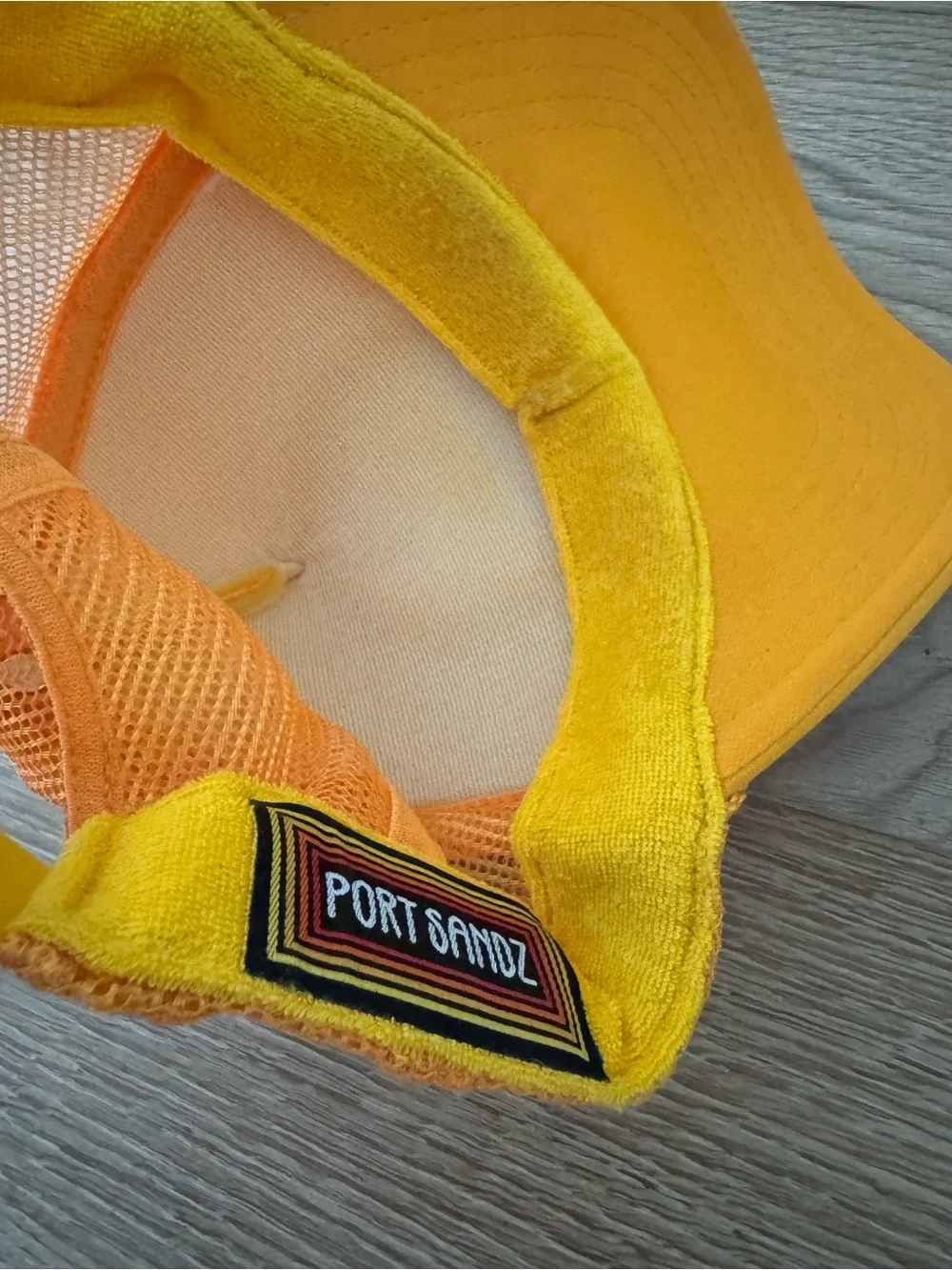 Aloha Yellow Trucker Cap - Port Sandz brand Bright Yellow Mesh Snapback
